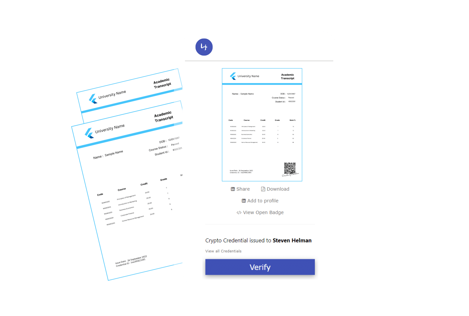 Verifiable Transcripts that Drive